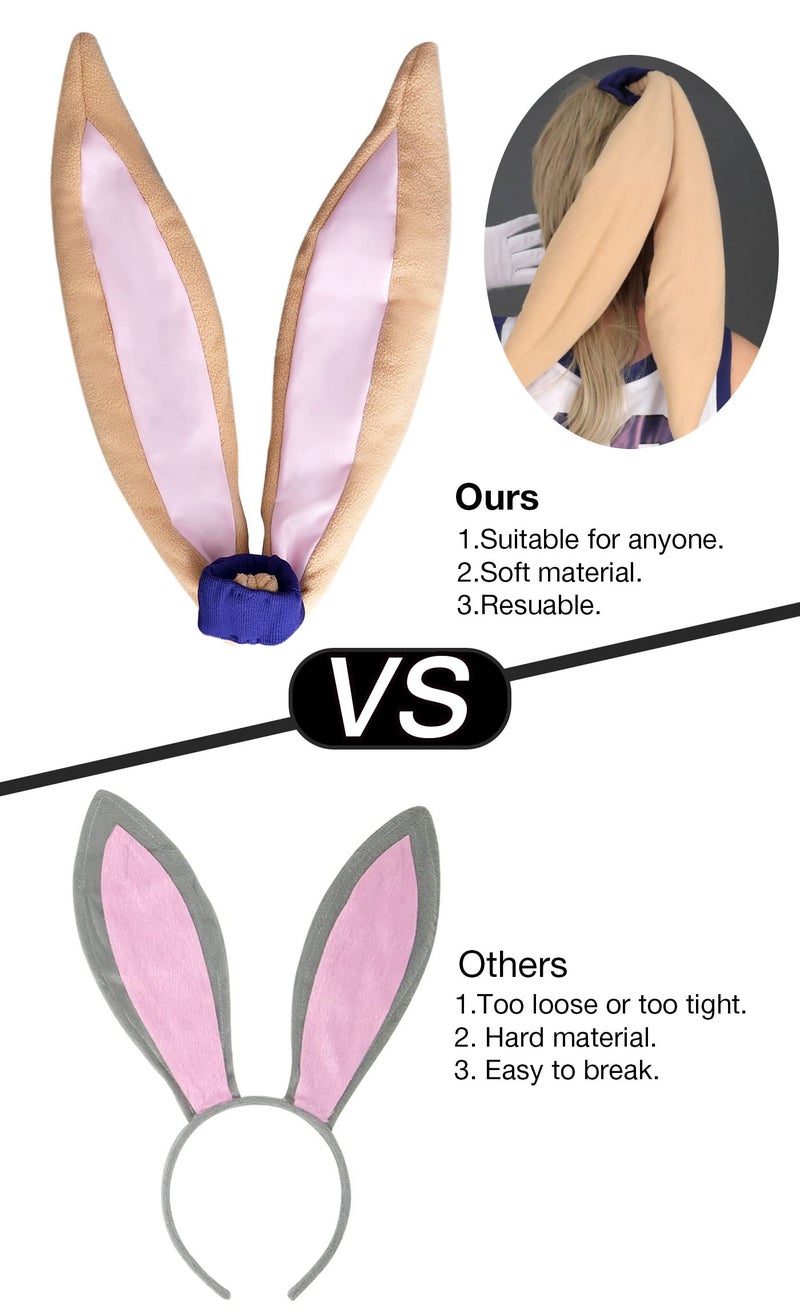 Cosplay.fm Women's Bunny Cosplay Costume Full outfit with Top Shorts Bunny Ears Tail Gloves - Image 3